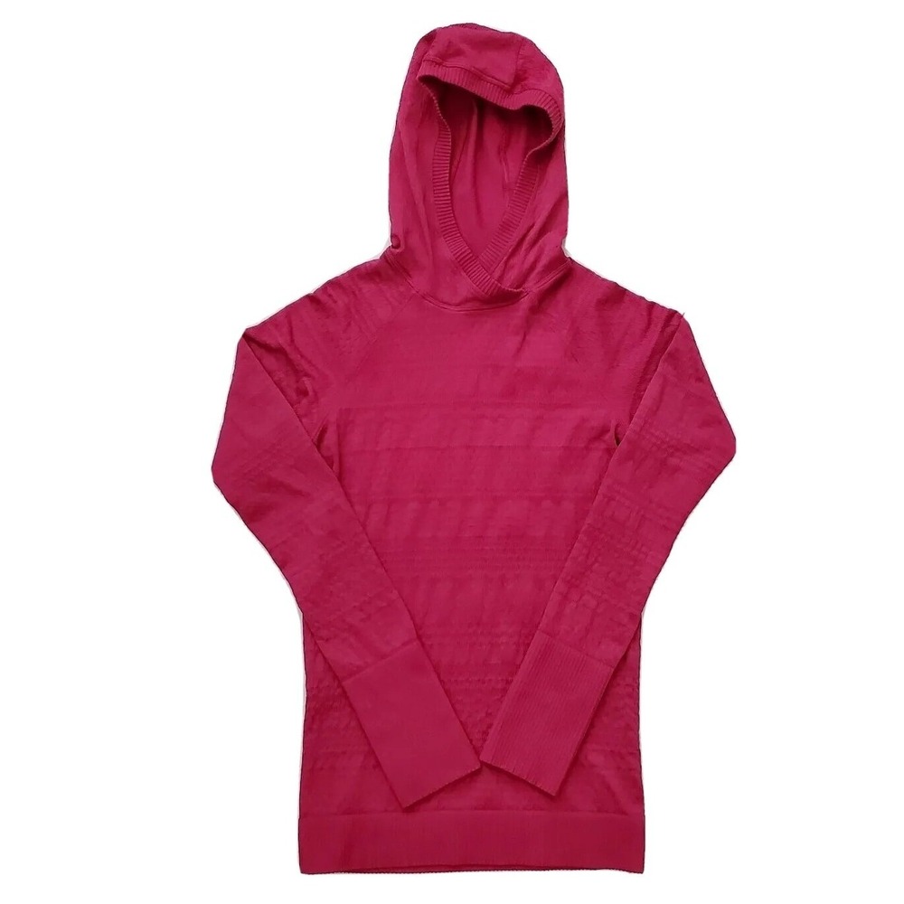 Lululemon Women's Small Pink Run Swiftly Tech Hoodie Pullover Yoga Athletic Gym